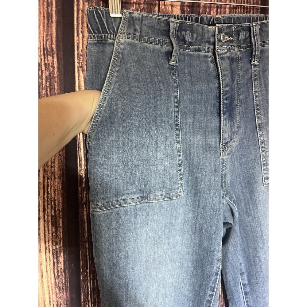 Judy Blue Women Jeans Size 5/27 Stretch Waist Straight Leg Denim Med Big Pockets - Picture 4 of 10